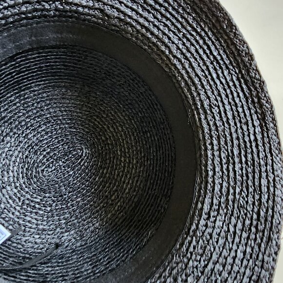 NWT Helen Kaminski Valence 6 Raffia Hat - Charcoal 🖤 - Picture 10 of 15